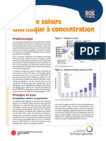 L'énergie Solaire Thermique À Concentration: Problématique