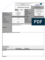 Contractor Log Book: Berri 460 Helideck Proactive Notification Construction Surveillance Proactive Welding