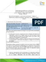 Guia de Actividades y Rubrica de Evaluacion - Tarea 3 - Diseño SGSST - Etapa 1