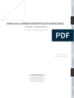 Manual para La Presentación de Proyectos de Arquitectura - Arq - Sylvia Sanchez PDF