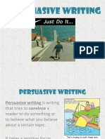 Persuasive Writing