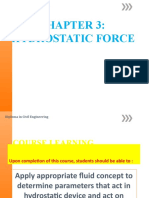 Chapter 3 Hydrostatic Force