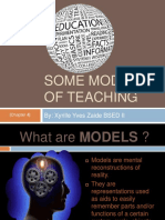 Some Models of Teaching: By: Xyrille Yves Zaide BSED II