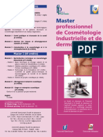 Master Professionnel de Cosmétologie Industrielle Et de Dermopharmacie