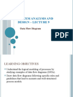 System Analysis and Design - Lecture 9: Data Flow Diagram