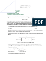 Energy Loses in Pipes PDF