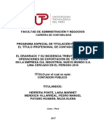 Laisa Herrera - Pedro Mendoza - Nilda Payano - Trabajo de Suficiencia Profesional - Titulo Profesional - 2017