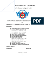 Explotacion de Agregados en Canteras de Rio Terminado