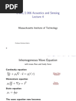 2.065/2.066 Acoustics and Sensing: Massachusetts Institute of Technology