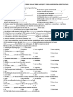 Advanced Special Subject 1.3. Verb Tenses - Modal Verbs - Subject Verb Agreement