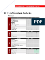 Kizen First 4 Weeks of 16 Week Strength & Aesthetics - Free Program