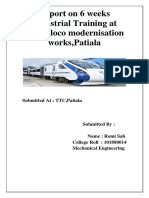 Report On 6 Weeks Industrial Training at Diesel Loco Modernisation Works, Patiala