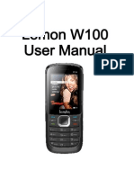 Lemon - W100 - User Manual