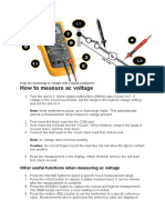 Measuring Ac Voltage With A Digital Multimeter
