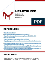 Heartbleed: CVE-2014-0160 Tanner Hildebrand August 2020