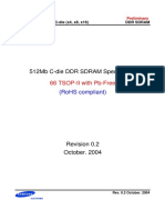 DataSheets Memories DRAM K4H510838 PDF