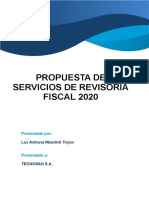 Propuesta de Servicios de Revisoría Fiscal 2020