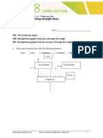 Chapter 18: Graphing Straight Lines Chapter Pre-Test