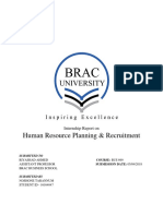 Human Resource Planning & Recruitment: Internship Report On