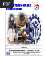 CBC-Event Management Services NC III - Course Design