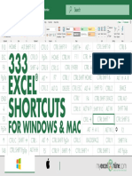 333 Excel Shortcuts