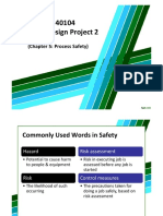 CBB 40104 Bioplant Design Project 2: (Chapter 5: Process Safety)