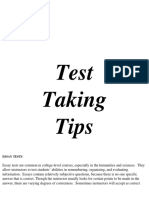 Test Taking Tips: Essay Tests