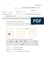 Matemática - Intercalar 1.º Período