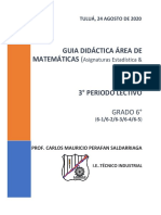 Guia de Actividades Estadistica & Geometria 6° (3 Periodo) PDF