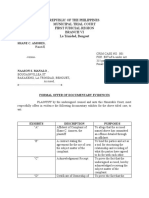 Formal Offer of Evidence - Group 3