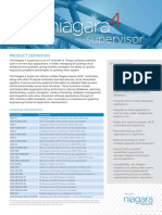 Niagara 4-2 Supervisor Data Sheet