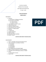 Scope and Sequence English Grade 7 First Quarter