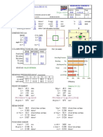 Spreadsheets To BS 8110: Single Column Base