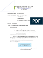 Ce 14 Module 1 Lesson 2 Determinacy and Stability of Structures