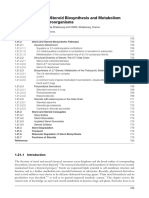 Sterol and Steroid Biosynthesis and Metabolism in Plants and Microorganisms