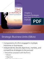 Business Strategies and Their Marketing Implications