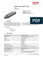 Pressure Compensated Flow Control Valve: 1 Description