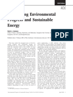 Announcing Environmental Progress and Sustainable Energy: Editorial