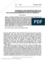 Oakley, A. (1998) - Gender, Methodology and People's Ways of Knowing Some Problems With Feminism and The Paradigm .