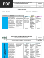 Plan de Estudios de Matemática 3ero