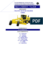 New Meca Sheet - Ver.0.0: Komatsu Motor Grader Gd825