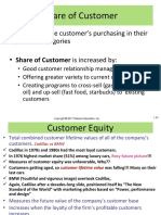 Share of Customer: Portion of The Customer's Purchasing in Their Product Categories