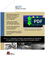 Ensures Optimal Progressive Die Material Utilization Through Nesting of Blank Shapes