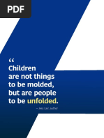 Children Are Not Things To Be Molded, But Are People To Be