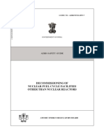 Decommissioning of Nuclear Fuel Cycle Facilities Other Than Nuclear Reactors