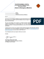 Department of Emergency Medicine: Philippine General Hospital University of The Philippines Manila Taft Avenue, Manila