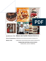 Bread and Pastry Production NC Ii: Tarragona National High School