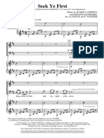 Seek Ye First: For S.A.B. Voices With Keyboard or Handbell (3-4-5 Octaves) Accompaniment