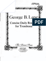 LANE-Concise Daily Routine For Trombone