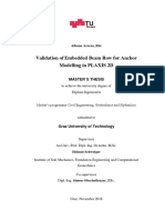 Validation of Embedded Beam Rock in Plaxis